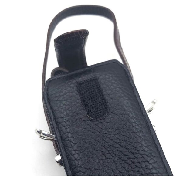 Brighton Two Tone Croc Embossed Leather Phone Case Silverplated Adjustable Strap - Picture 4 of 8